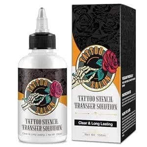 150ml Tattoo Stencil Transfer Gel Solution, Professional Tattoo Stencil Gel, Stencil Magic Cream, Tattoo Application Solution For Transfer Paper Machine Stencils, Clear & Long-Lasting