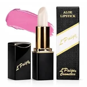 L'Paige Ph Color-Changing Lipstick & Lip Stain – White To Soft Rose Pink Transformation, Temperature Sensitive Satin Finish, Aloe Vera Infused, Long-Lasting Moisturizing Hydrating Lip Color, Shade Lwh