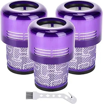 Artraise Vacuum Filter Replacement Parts For Dyson v11 v15 sv28 Detect - Fits sv14 sv15 sv17 Torque Drive Animal Complete Extra Submarine Cordless Cleaner, Compare To Part 970013-02, 3 Pack Filters