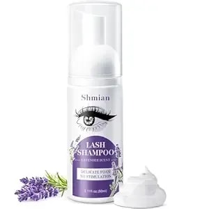 Eyelid Foaming Cleanser, 2.11 Fl Oz / 60ml – Gentle Lavender Lash Shampoo For Extensions & Natural Lashes
