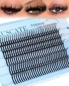 Coruscate Lash Clusters Spikes 16mm-22mm Lash Spikes Fairy Eyelash Spiky - Lashes With Spike Dramatic Individual Mega Volume Spiky Eyelash Clusters Cat Eye Full Glam Look Diy Lash Extension Supply