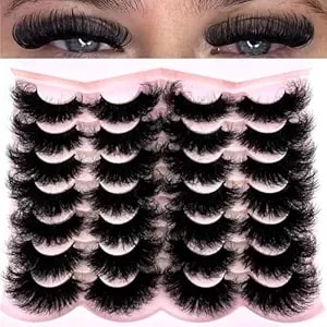 14/16 Pairs Fluffy Mix Lashes 10-25mm 3d Mink Lashes Long Thick Natural False Eyelashes Wholesale Lashes (14pairs tn06)