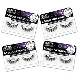 Ardell Mega Volume Lash 257 Multi-Layered False Lashes With Curl Technology, 4 Pairs