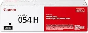 Canon Genuine 054 Black Toner Cartridge High Capacity Compatible With LBP622Cdw, LBP623Cdw, MF641Cdw, MF642Cdw, MF644Cdw