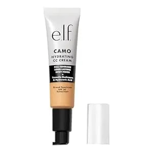 E.L.F. Hydrating Camo Cc Cream, Spf 30, Color Correcting Full Coverage Foundation For A Dewy Finish, Vegan & Cruelty-Free, Light 280 N