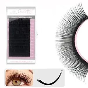 Ellipse Eyelash Extension 0.15 C Curl 9mm Flat Eyelashes False Mink Individual Eyelash Extension Professional Salon Used Black Mink False Lashes Mink Lashes Extensions