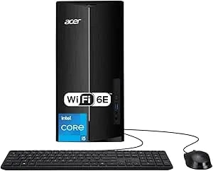 Acer Aspire Tower Desktop Computer, 14th Gen Intel Core i5(Up Tp 4.7ghz) - 8gb ddr5 Ram, 1.5tb Storage (512gb Ssd+1tb Hdd) - Wifi 6e, Bluetooth 5.3, 4k Monitor Support, Free Office 365 On The Web