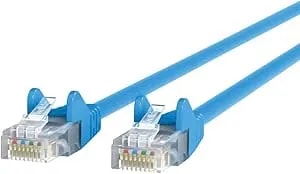 Belkin a3l980-06-Blu-S Cable, cat6, Utp, rj45m/M, 6', Blu, Patch, Snagless, 6-Foot, Blue