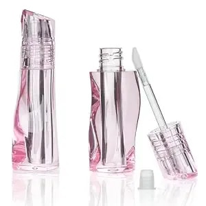 Cosidea 14 Pcs 3ml Pink Empty Thick Wall Lip Gloss Tubes With Wand Unique Twisted Shape Lipgloss Tube Container Bottles