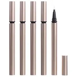 5pcs Eyeliner Empty Diy Eyeliner Tube White Eyeliner Green Eyeliner Empty Eyeliner Tubes Bulk Liquid Eyeliners Refillable Eyeliner Pen Gold Empty Pen Tube Plastic Flash