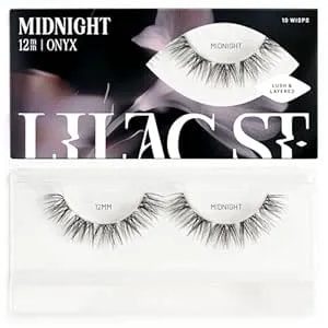 Lilac St - Midnight Dramatic Faux Eyelash Clusters (12mm) - Dark & Lush - Diy Lash Extension Wisps - Lightweight & Lifelike - Lasts 10 Days - Cruelty Free, Vegan, Women Founded - 10 Lashes