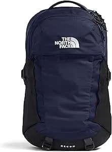 The North Face Recon Everyday Laptop Backpack - Daypack, Water Repellent, Laptop Sleeve, 2 Water Bottle Pockets, Tnf Navy/Tnf Black-Npf, One Size