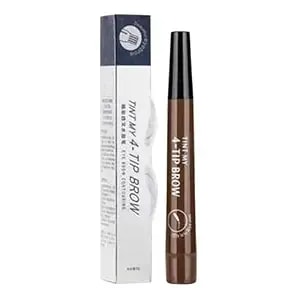 Eyebrow Pen Long-Lasting Natural Makeup For Women Eyebrow Pen With 4 Fork For Eyebrows Hairline & Beard (02)