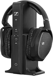 Sennheiser Rs 175 Rf Wireless Headphones For Tv System With Bass Boost And Surround Sound Modes, Compact And Ergonomic, Wireless Tv Listening, Black