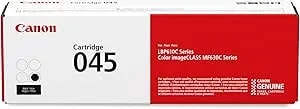 Canon Genuine 045 Black Toner Cartridge Compatible With lbp612cdw, mf632cdw, mf634cdw