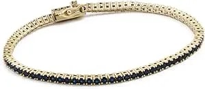Alexa Leigh Women'S Navy Crystal Tennis Bracelet