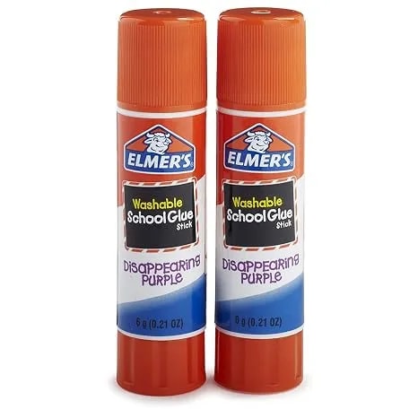 Elmer'S Disappearing Purple School Glue Sticks, 0.21 Oz, Pack Of 2 (e522) 4 Pack - Pack Of 2, e522