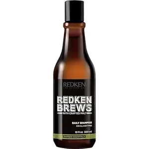 Redken Brews Daily Shampoo For Men - Lightweight Hydrating Cleanser For All Men'S Hair Types, Adds Moisture And Shine To Dry Hair, 10 Fl Oz