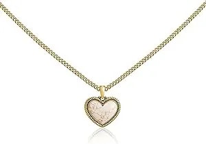 Montana West Wrangler Heart Turquoise Pendant Necklace For Women Western Gold Plated Cowgirl Cowboy Classic Trendy Jewelry