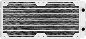 Corsair Hydro X Series, xr5 280 Mm Water Cooling Radiator (Dual 140mm Fan Mounts, Premium Copper Construction, Polyurethane Coating, Integrated Fan Screw Guides) White