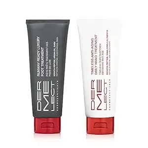 Dermelect Essential Anti-Aging Hand & Foot Duo - Ultra-Hydrating Hand Cream & Runway Ready Foot Treatment, Restores Youthful Appearance, Softens & Exfoliates, Grease-Free Formula