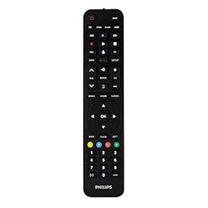Philips Lg Replacement Remote, Universal Remote Control Compatible For Roku, Apple Tv, Smart Tv, Soundbar, Streaming Player, Blu Ray, Dvd, Dvr, 4 Device, Black, srp4519l/27