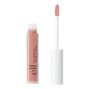 E.L.F. Lip Lacquer, Hydrating Lip Gloss, Non-Sticky Ultra-Shine With Vitamin A & E, Vegan & Cruelty-Free, Whisper Pink