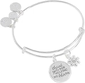 Alex And Ani Thank You For Helping Me Bloom' Charm Bangle