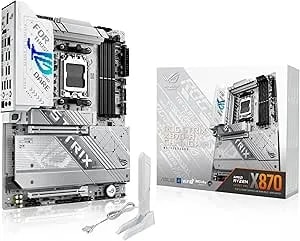 ASUS ROG Strix X870-A Gaming Wifi AMD AM5 X870 ATX Motherboard 16+2+2 Power Stages, Dynamic OC Switcher, Core Flex, DDR5 AEMP, Wifi 7, 4X M.2, Pcie® 5.0, Q-Release Slim, USB4®, AI Ocing & Networking
