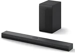 Lg s70ty 3.1.1-Channel Qned Tv Matching Soundbar, Dolby Atmos, Wow Orchestra, Rear Speaker Ready, Wireless Subwoofer