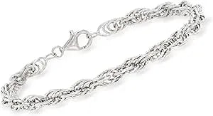Ross-Simons Sterling Silver Rope-Chain Bracelet