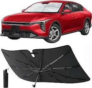 Econour Windshields Sun Shade For Car, Foldable Car Sunshade & Window Tint