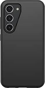 Otterbox Galaxy s23 Symmetry Series Case - Black, Ultra-Sleek, Wireless Charging Compatible, Raised Edges Protect Camera & Screen
