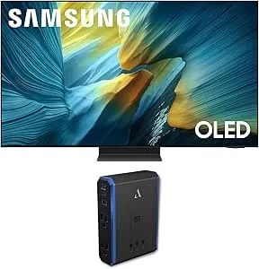 Samsung 77-Inch Class Oled s95f 4k Glare Free Smart Tv nq4 Ai gen3 Processor, Oled Hdr Pro, Motion Xcelerator 164hz, Dolby Atmos Bundle With An Austere 5s-ps4-us1 4-Outlet Power (2025)