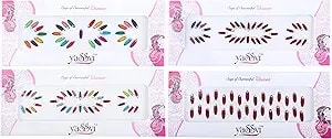 Bindi Pack Of 4 Crystal Designer Jewel For Forehead Face Tikka Multicolored Bindiya Stickers Adhesive Stone Indian Traditional Mothers Day Bindi Tattoos For Women Girls Bride Return Gifts