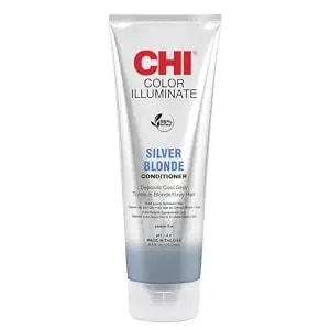 Chi Color Illuminate Conditioner, Helps Maintain Fresh Color In Natural & Color-Treated Hair, Sulfate, Paraben, & Cruelty-Free, Silver Blonde, 8.5 Oz