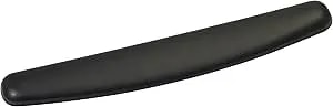 3M™ Compact Gel Wrist Rest For Keyboards, Soothing Gel Comfort, Product Protection, 18" Wide, Black