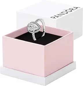 Pandora Timeless Sparkling Pear Halo Ring - Layering Or Stackable Ring - Sterling Silver Ring With Clear Cubic Zirconia - Gift For Her - Jewelry For Women With Gift Box