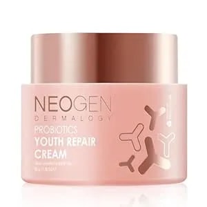 [K-Beauty] Neogen Dermalogy Probiotics Youth Repair Skin Cream Face Lotion W/Superprobiotics, Collagen & 11 Peptides Skin Repair Cream 1.76 Oz