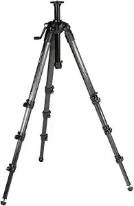 Manfrotto 057 Carbon Fiber 4-Section Geared Tripod (mt057c4-G),Black