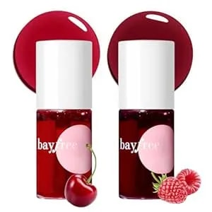 Bayfree Lip Tint Stain Set, Korean Water Tint Lightweight Non-Sticky, Waterproof Long Lasting Liquid Blush & Lip Stain, Transfer-Proof, Matte Finish Lip Color Makeup (Made Into Jam)
