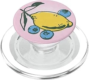 Popsockets Phone Grip, Fruit Design - Zesty And Blue Popsockets Popgrip For Magsafe