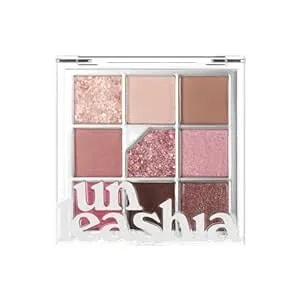 Unleashia Glitterpedia Eyeshadow Palette, Matte, Shimmer & Glitter Shades, High Pigment Blendable Eye Makeup, Long-Lasting Korean Makeup, Vegan (No.5 All Of Dusty Rose)