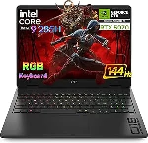 Hp Omen 16" Gaming Laptop Computer, Intel Ultra 9 285h 16-Core, Nvidia Geforce Rtx 5070 8gb, 32gb ddr5, 1tb Pcie Ssd, 144hz Ips Wuxga Display, Wifi 6e, Rgb Backlit Keyboard, Windows 11, Usb-C Hub