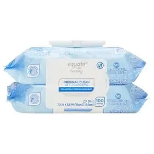 Equate Beauty Original Clean Wet Cleansing Towelettes, 100 Count, 2 Pack And Card Gift Maker Explorador