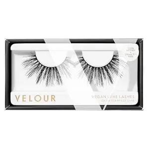 Velour Vegan Luxe Eyelashes, Luxurious Natural False Lashes, Lightweight, Reusable, Handmade Fake Lash Extensions, Wear Up To 25 Times, 100% Vegan Mink, Soft And Comfortable, All Eye Shapes
