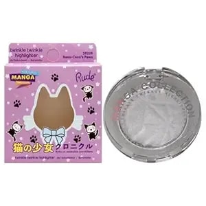 Manga Collection Twinkle Twinkle Highlighter - Neko-Chans Paws By Rude Cosmetics For Women - 0.14 Oz Highlighter