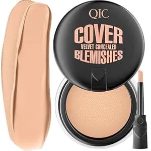 Concealer Full Coverage Under Eye Concealer With Soft Brush Clear And Flawless Concealers For Eye Dark Circle And Face (#151 Deep Skin Tone)