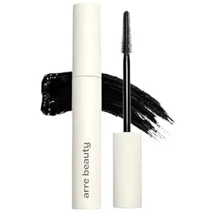 Tubing Mascara - Lengthening Formula With Peptide Infused Lash Serum - Smudge-Proof, Warm Water Removal, Sensitive Eye Safe - Glossy Jet Black (Ace High)