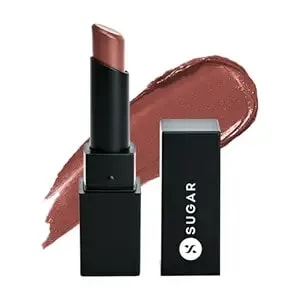 Sugar Cosmetics Nothing Else Matter Longwear Lipstick - 01 Browning Glory (Caramel Nude)